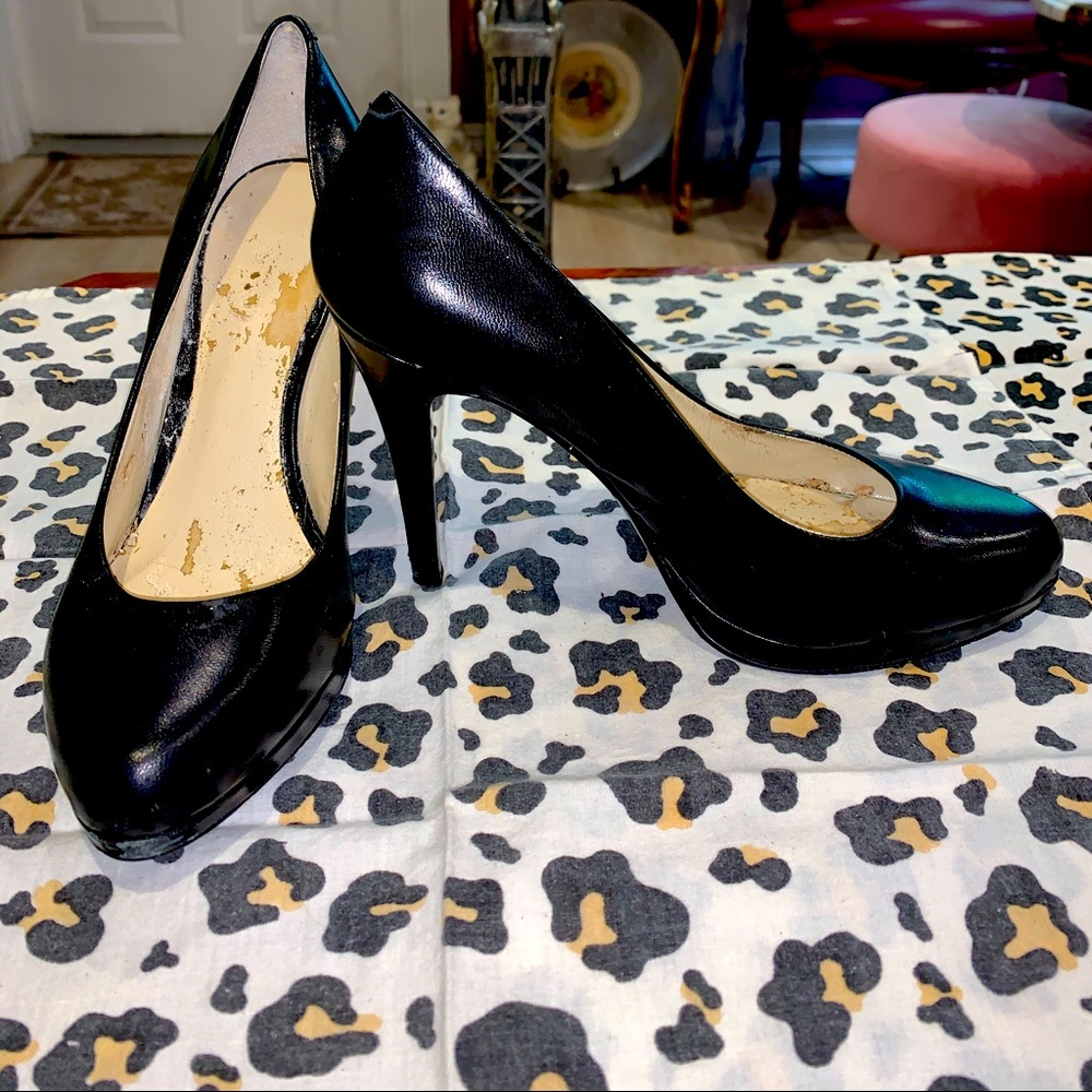 Nine West Black Heels Size 7 Boho Chic